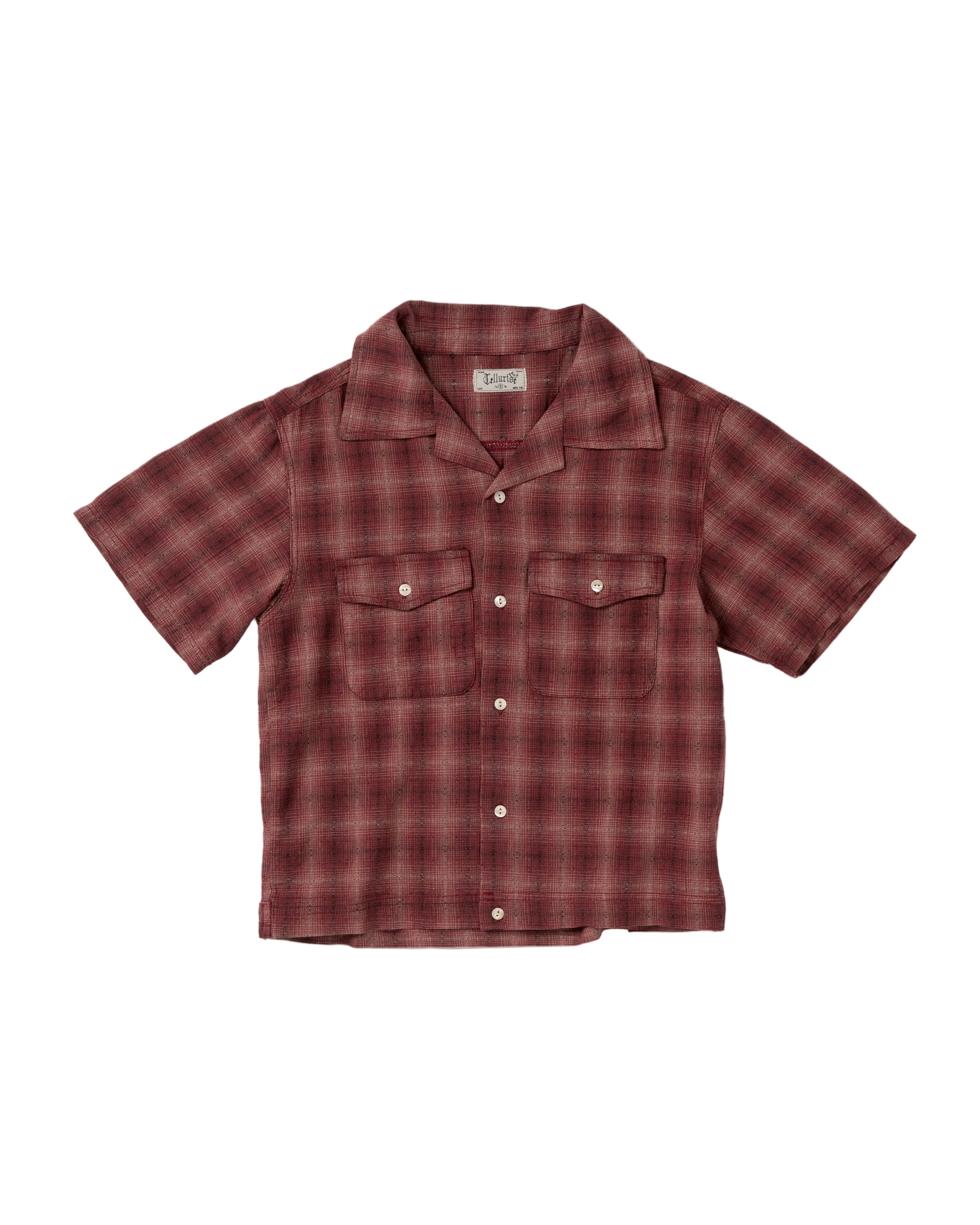 TELLURIDE DRIFTER SIGNAL PATTERN JACQUARD SHIRT - MULBERRY